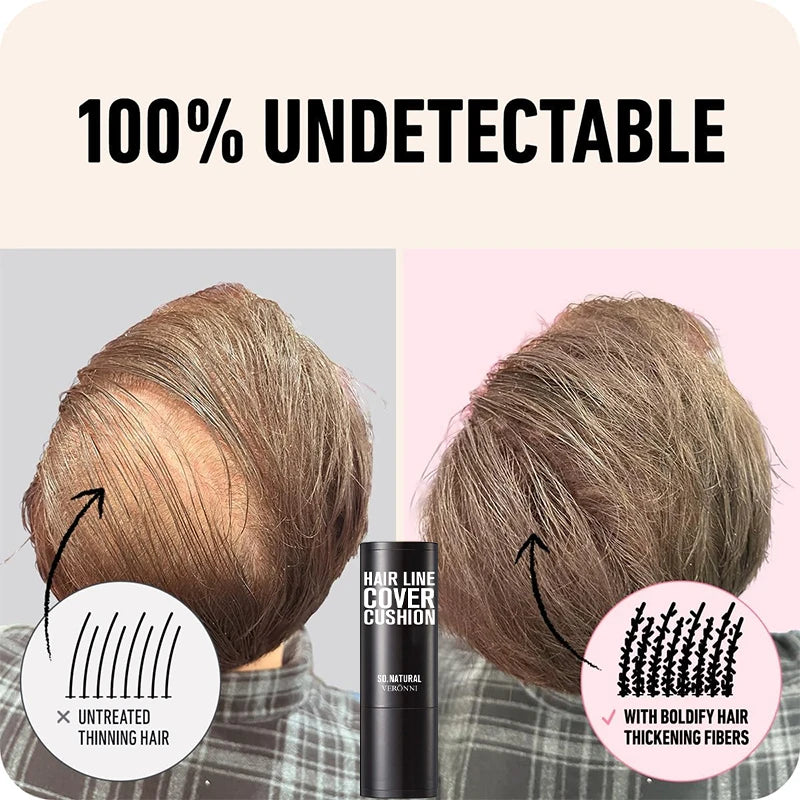 Instant Hairline Powder, Fast Covering Hair Root Concealer, Eyebrow and Beard Lines, and Long-lasting Wind and Sweat Resistant